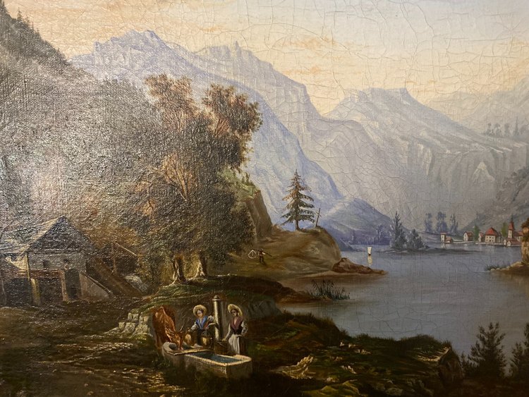 Paesaggio scolastico svizzero del XIX secolo