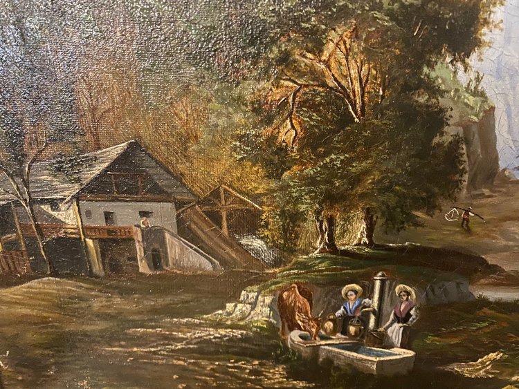 Paesaggio scolastico svizzero del XIX secolo