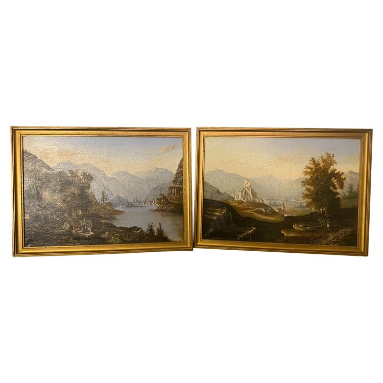 Paesaggio scolastico svizzero del XIX secolo