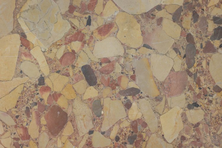 Consolle in legno dorato e marmo breccia di Aleppo. Circa 1780. LS55691657J