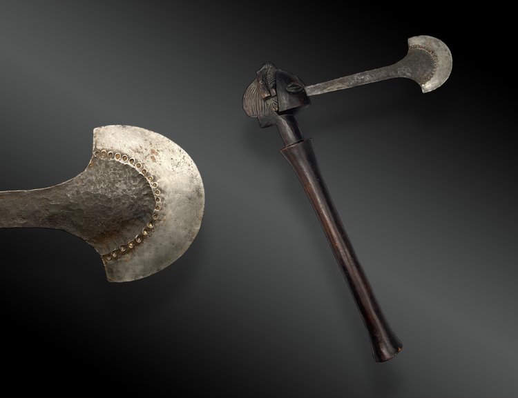 Récade Cephalophorm Luba-Kultur, Demokratische Republik Kongo, erste Hälfte des 20. Jahrhunderts