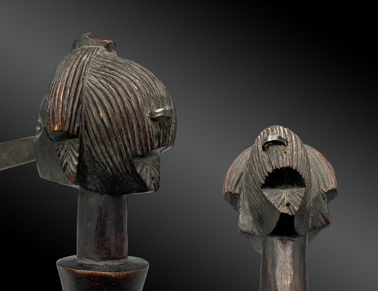 Récade Cephalophorm Luba-Kultur, Demokratische Republik Kongo, erste Hälfte des 20. Jahrhunderts