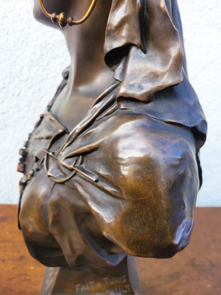 Picault - Dalila, scultura in bronzo firmata, fine del XIX secolo
