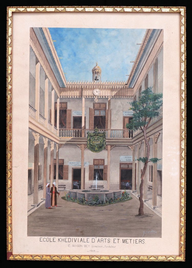 Nicola FORCELLA, Khedivial School of Arts and Crafts in Kairo