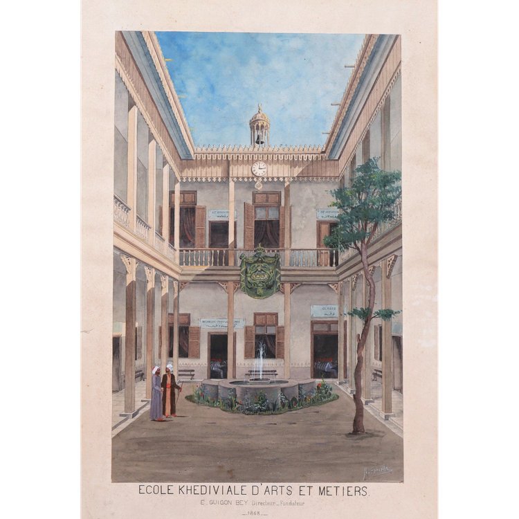 Nicola FORCELLA, Khedivial School of Arts and Crafts in Kairo