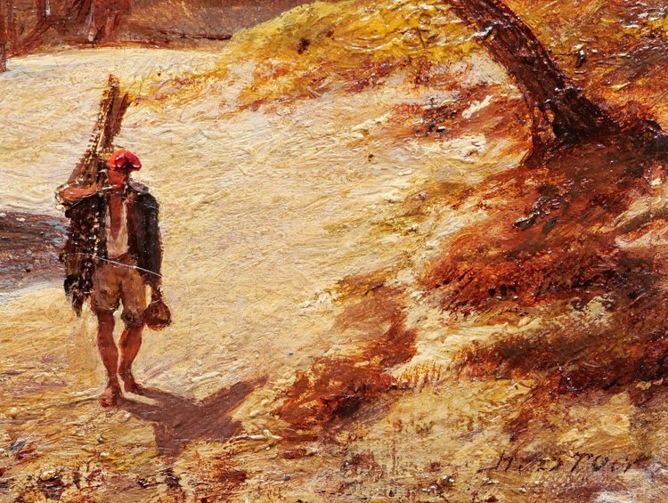 Charles Henry STOCK, Animierte Ansicht des Golfs von La Spezia von Lerici aus