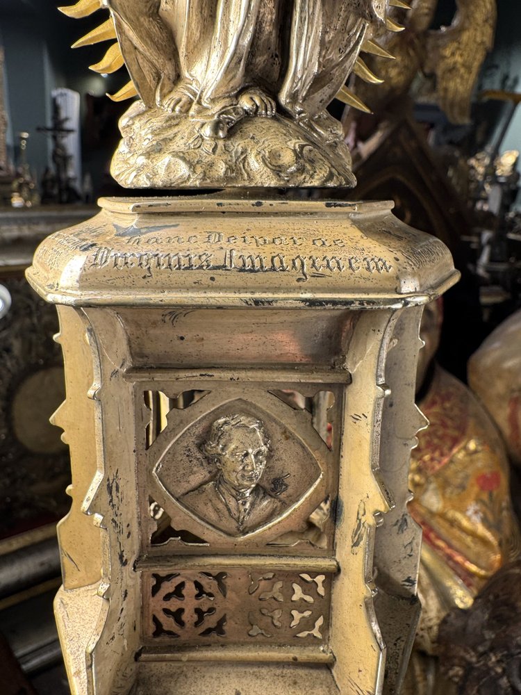 Processional Staff with Virgin in Glory - 19th Century