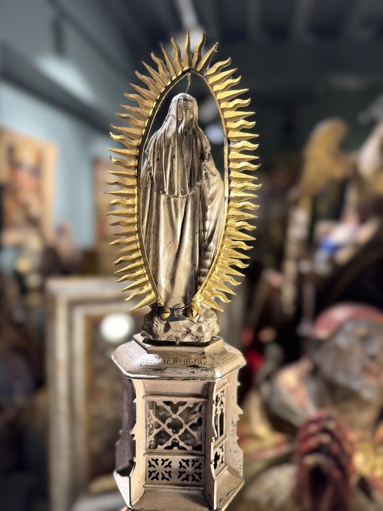 Processional Staff with Virgin in Glory - 19th Century
