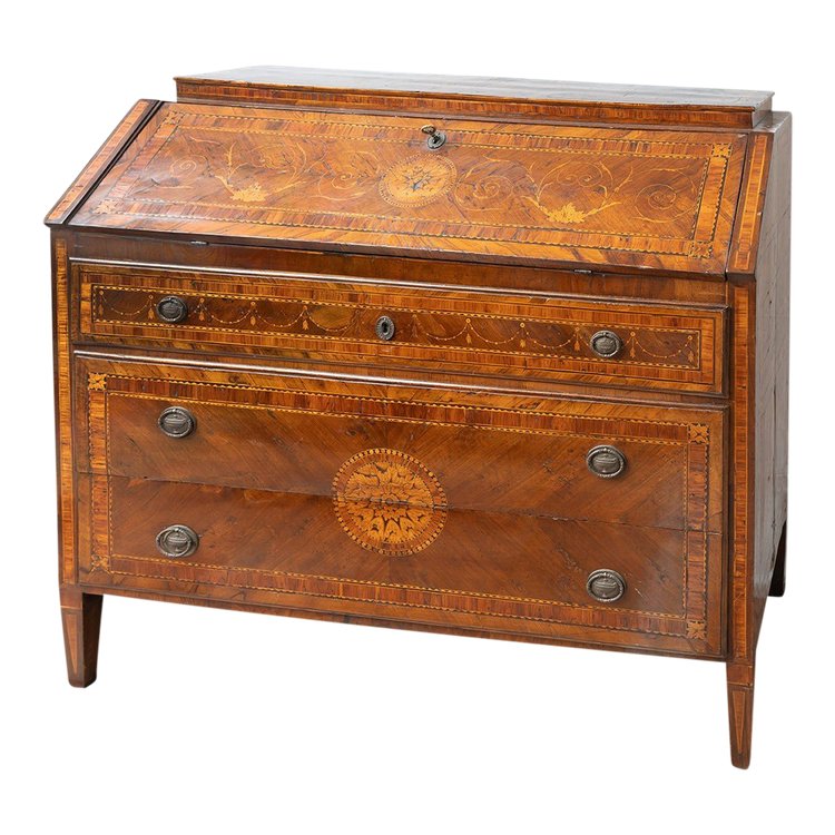 Alter Louis XVI-Schreibtisch Lombardei (Italien) 18. Jahrhundert.