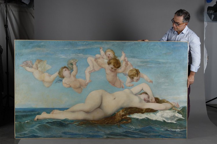 La naissance de Vénus de Ernest PRUNET, 1840-1901, d’après Alexandre Cabanel 