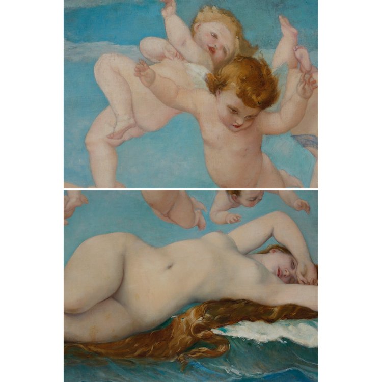 La naissance de Vénus de Ernest PRUNET, 1840-1901, d’après Alexandre Cabanel 