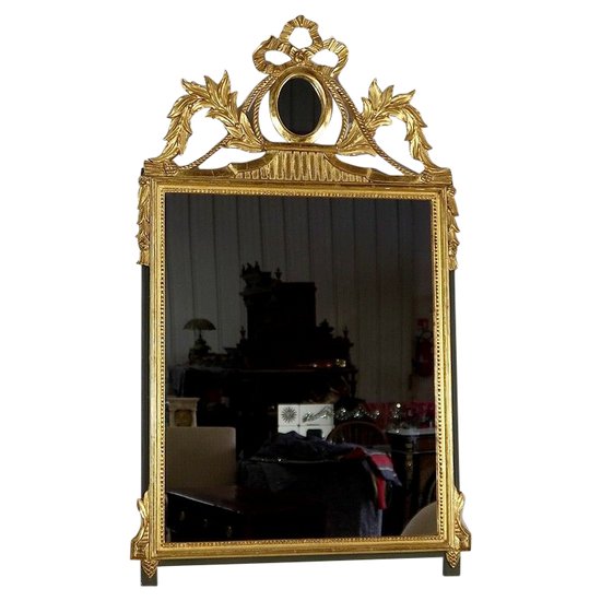  Miroir en Bois Doré, style Louis XVI – Début XXe 