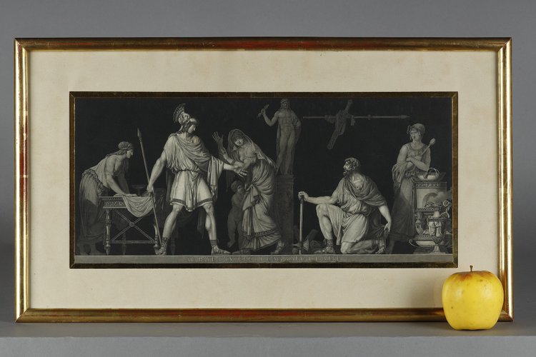 SUITE OF 5 ENGRAVINGS OF ANTIQUE SCENES AFTER MOITTE BY JANINET