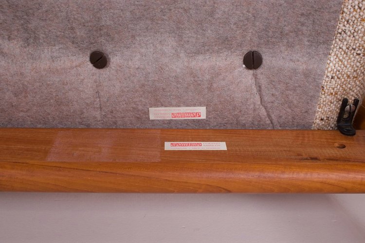 Danish armchair in teak and wool.