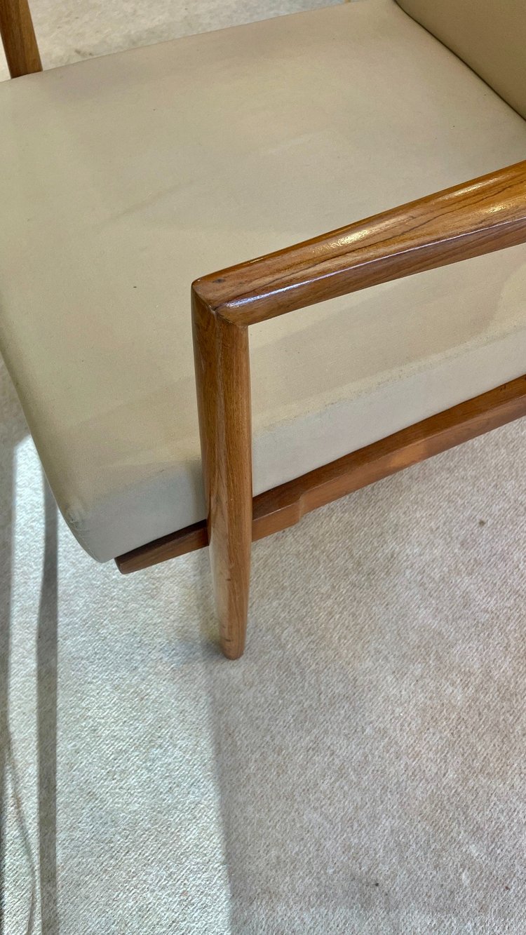 Poltrona dal design scandinavo, probabilmente Danimarca, XX secolo 