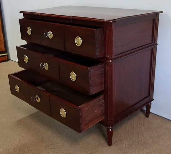  Rare Commode en Amarante massif, époque Louis XVI – XVIIIe 