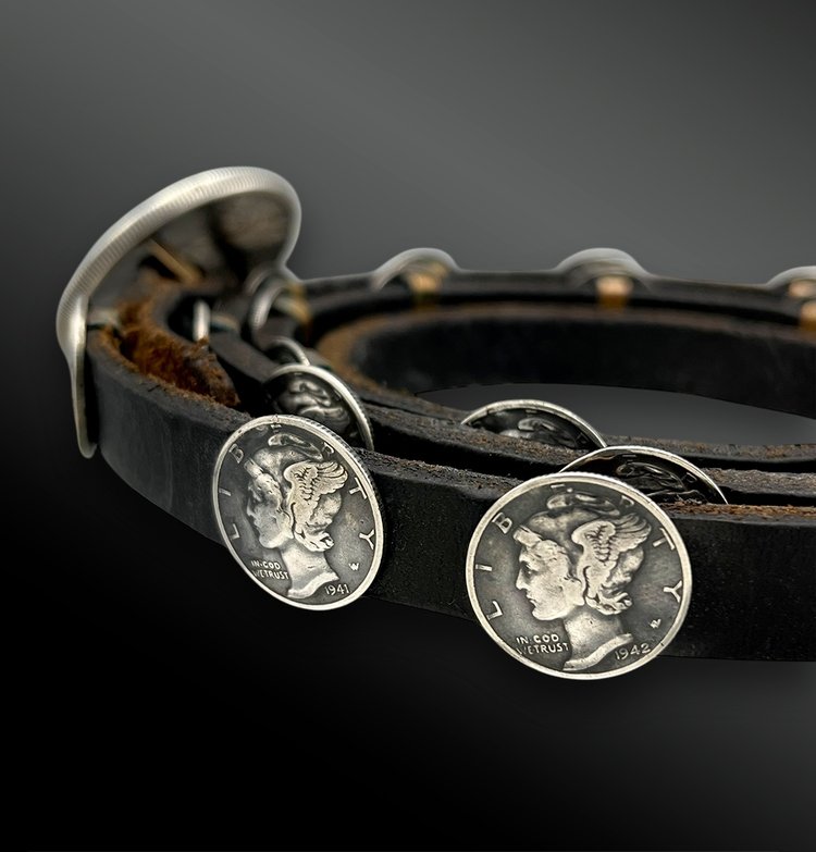 BELT with 26 CONCHOS - Navajo, USA - c. 1940