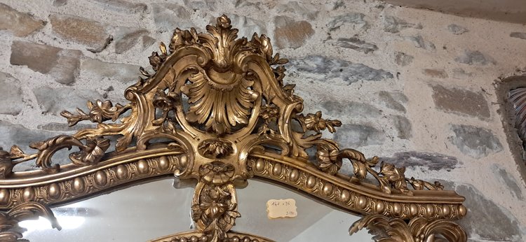 Miroir XIX parecloses oval 141 x 96