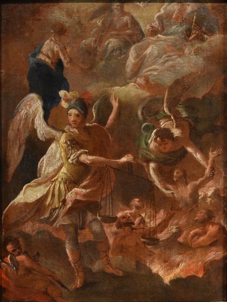 Psicostasia dell'Arcangelo Michele, Luca Giordano (Napoli, 1634 – 1705)