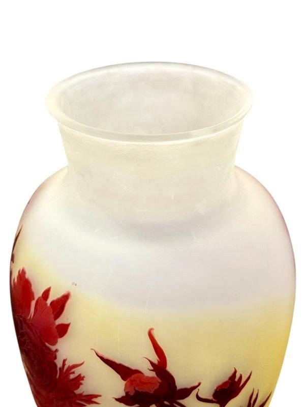 Emile Gallé Eccezionale vaso “Peonie”.