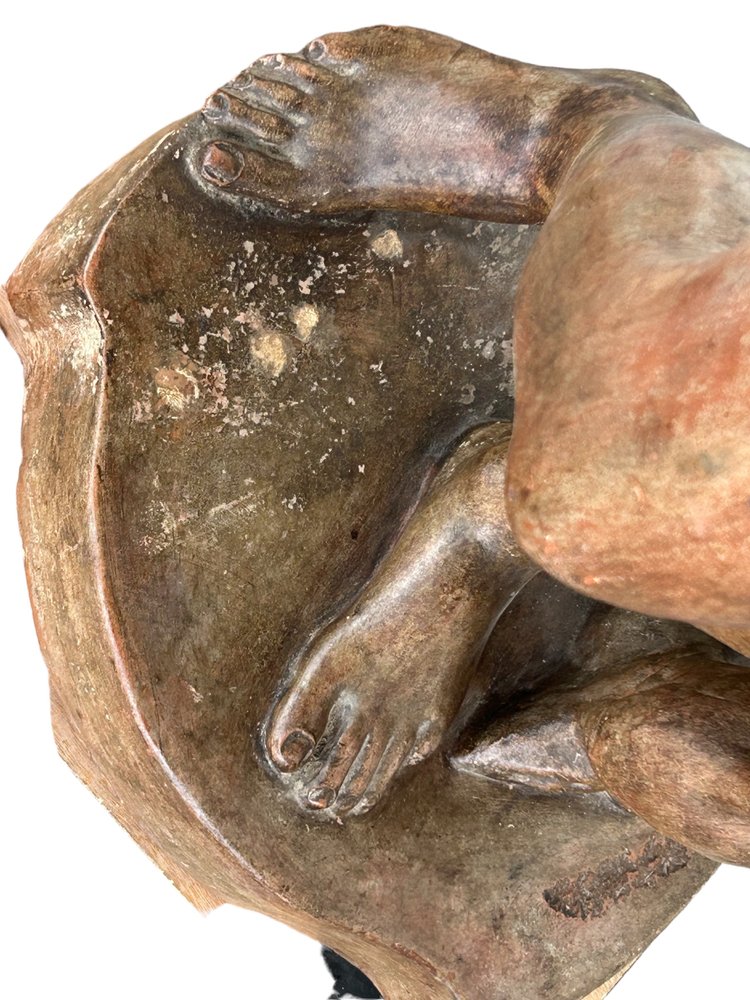 Molto Importante Venere De Medici In Terracotta Di Epoca Antica Del XIX Secolo Altezza 153 Cm