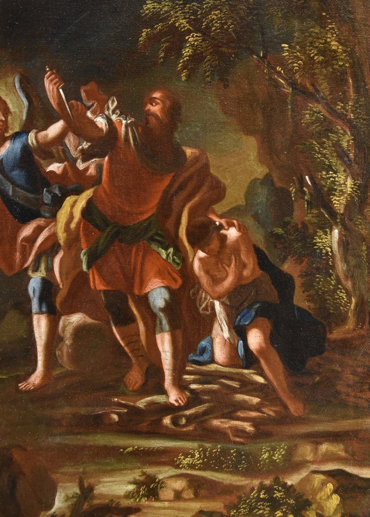  Agar e l'Angelo/ Il sacrificio di Isacco, Maestro napoletano del XVIII secolo