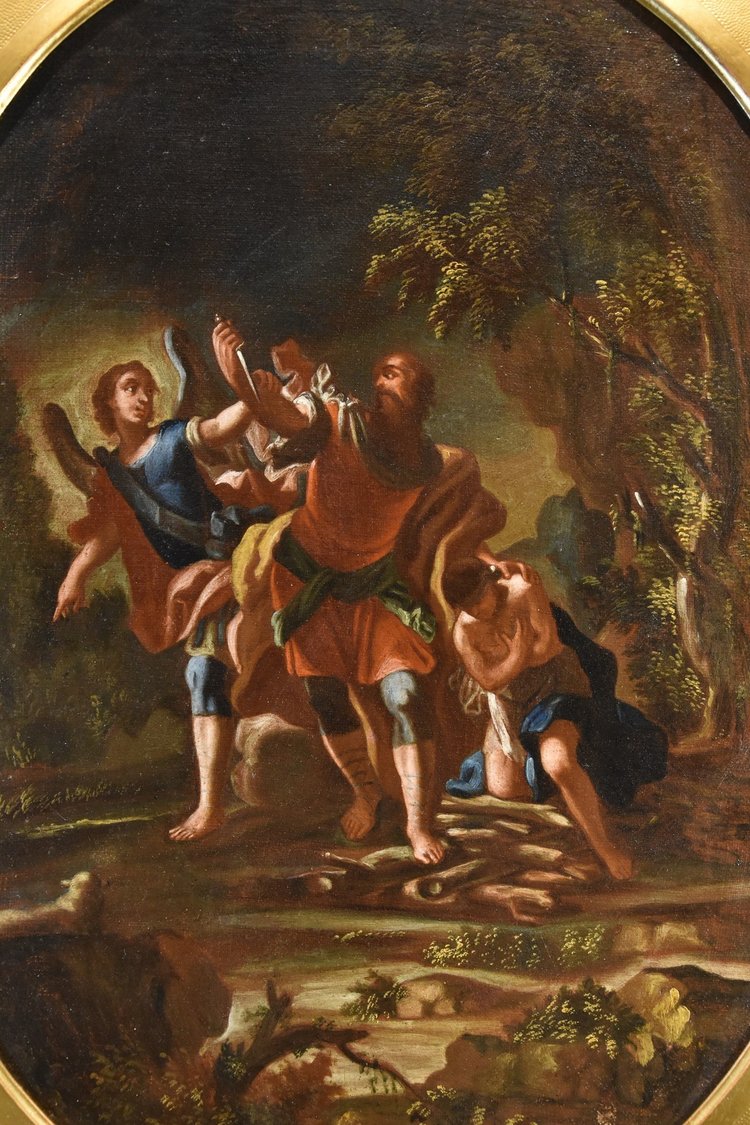  Agar e l'Angelo/ Il sacrificio di Isacco, Maestro napoletano del XVIII secolo