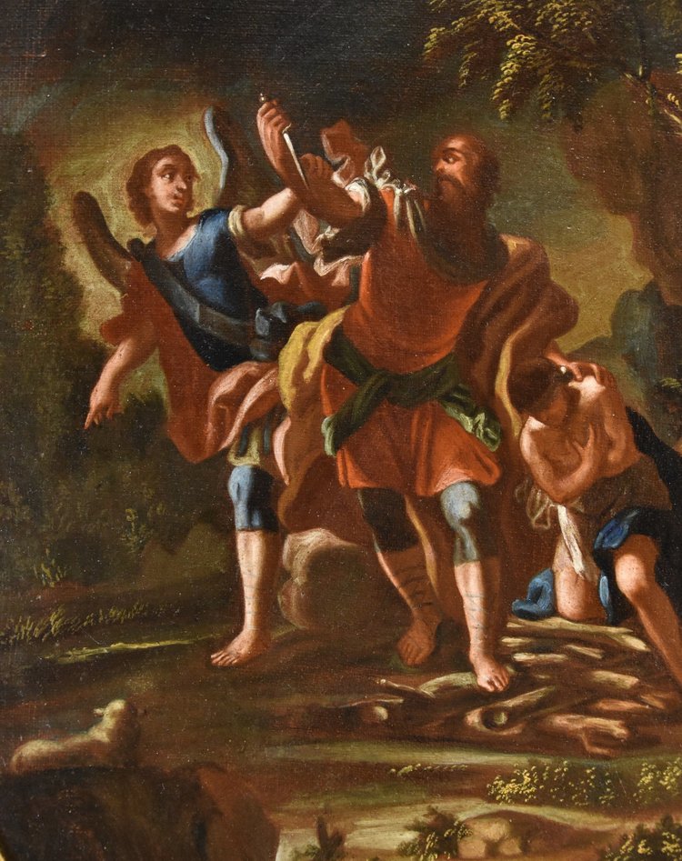  Agar e l'Angelo/ Il sacrificio di Isacco, Maestro napoletano del XVIII secolo