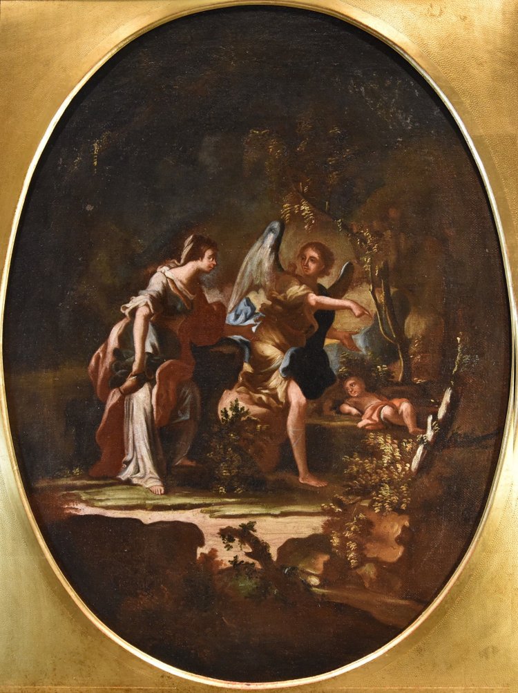  Agar e l'Angelo/ Il sacrificio di Isacco, Maestro napoletano del XVIII secolo