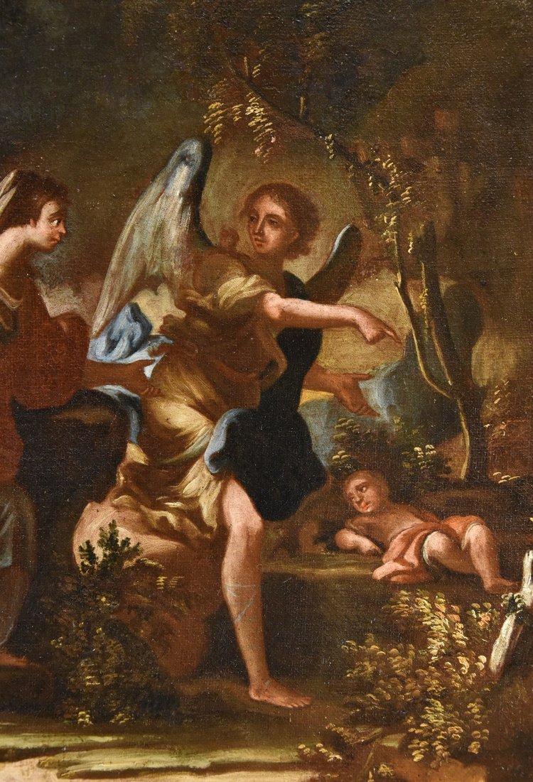  Agar e l'Angelo/ Il sacrificio di Isacco, Maestro napoletano del XVIII secolo