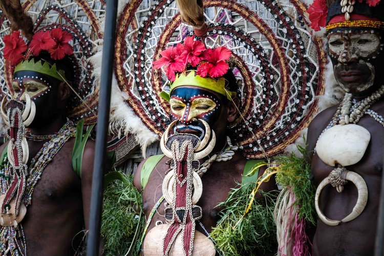Tanzkopfschmuck, Stammeskunst, ozeanische Kunst, Papua-Neuguinea, traditionelles Ornament, Ozeanien