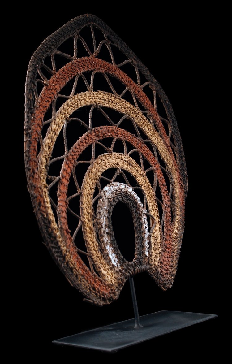 Tanzkopfschmuck, Stammeskunst, ozeanische Kunst, Papua-Neuguinea, traditionelles Ornament, Ozeanien