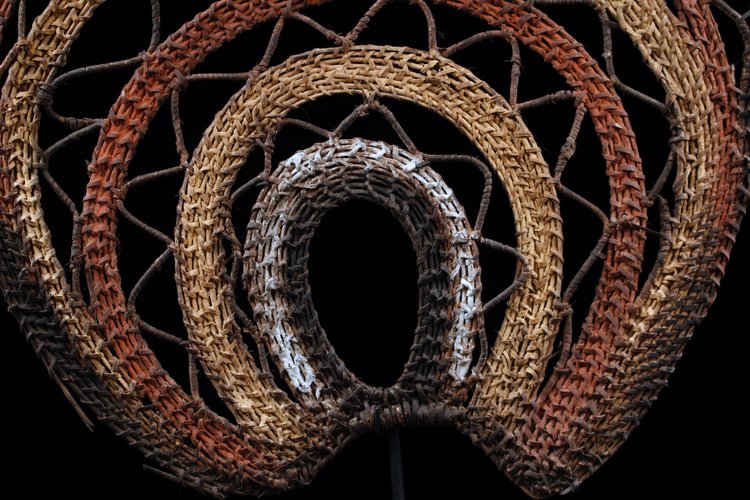 Tanzkopfschmuck, Stammeskunst, ozeanische Kunst, Papua-Neuguinea, traditionelles Ornament, Ozeanien
