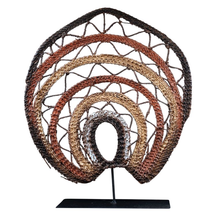 Tanzkopfschmuck, Stammeskunst, ozeanische Kunst, Papua-Neuguinea, traditionelles Ornament, Ozeanien