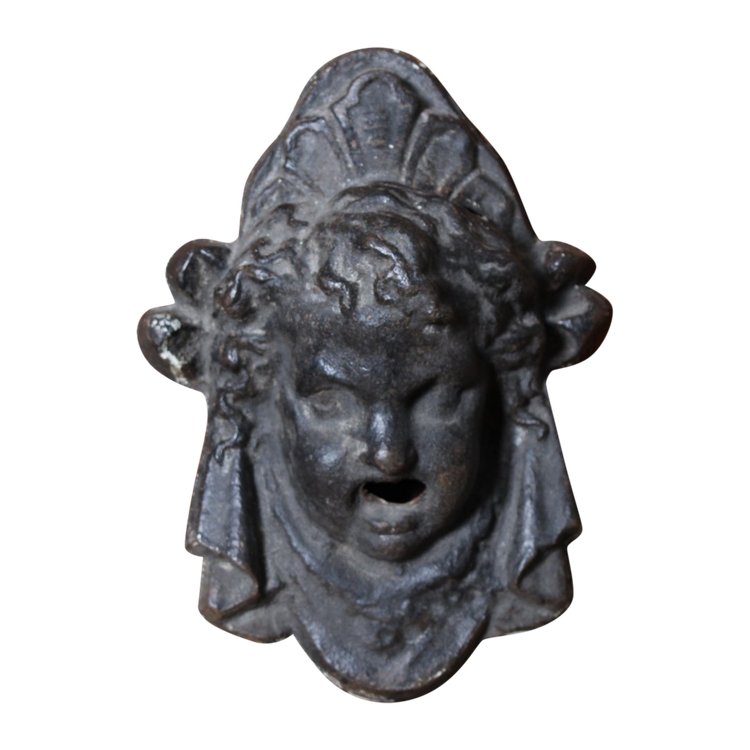 Fountain mouth "child with drapery", late 19th century