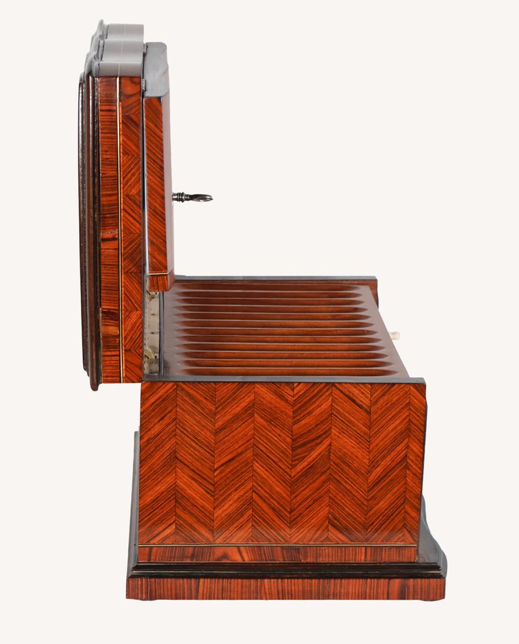 Marquetry cigar cellar from the Napoleon III period