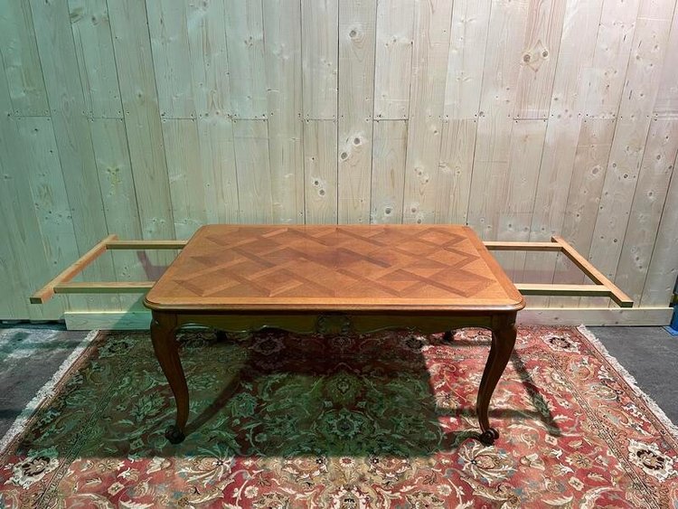 Italienischer Tisch im Louis XV-Stil aus Eiche