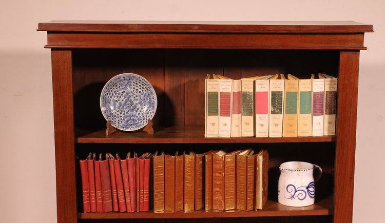 Libreria a giorno in noce del XIX secolo - Inghilterra
