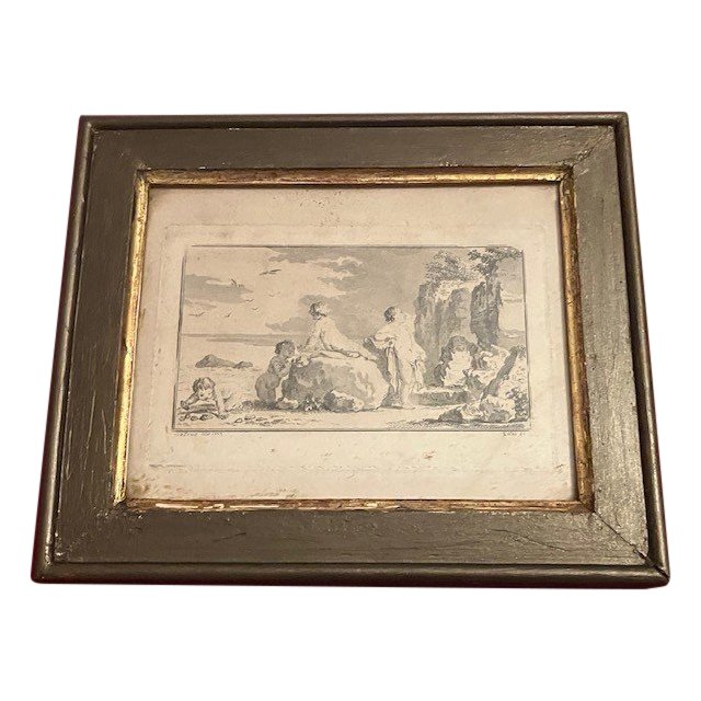 Engraving from the Louis XVI period around 1770-1780 in good general condition
