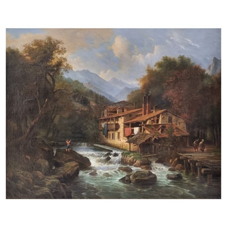 Louis Etienne WATELET - Le moulin à eau