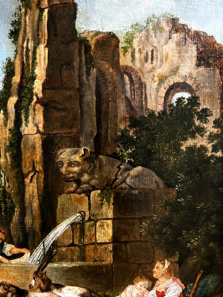 Huile sur toile par suiveur de Francesco CASANOVA,  et gravure réalisée par Le Vasseur,