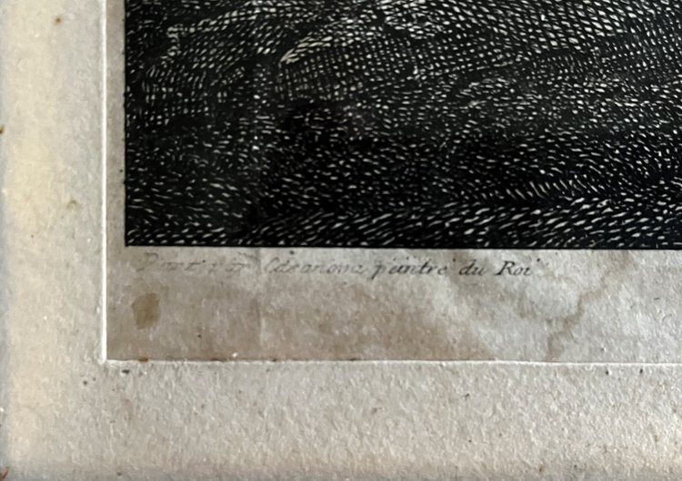 Huile sur toile par suiveur de Francesco CASANOVA,  et gravure réalisée par Le Vasseur,