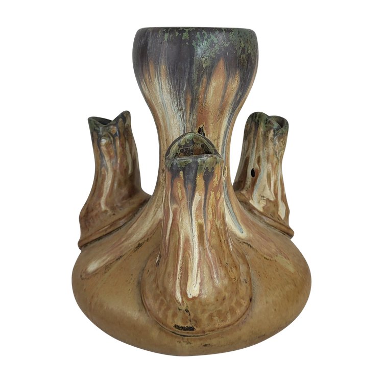 Vase en grès signé à la pointe Alfred Lebret (1871-1955).