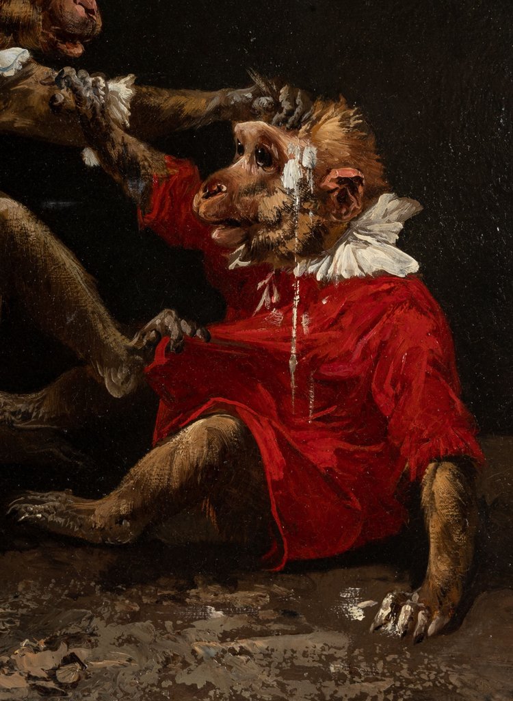 Henry Schouten 1857-1927 – Gesangsdarbietung im Zirkus, Öl auf Leinwand um 1890