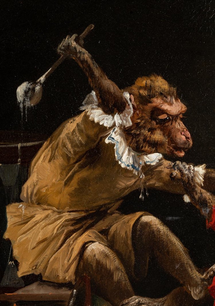 Henry Schouten 1857-1927 – Gesangsdarbietung im Zirkus, Öl auf Leinwand um 1890