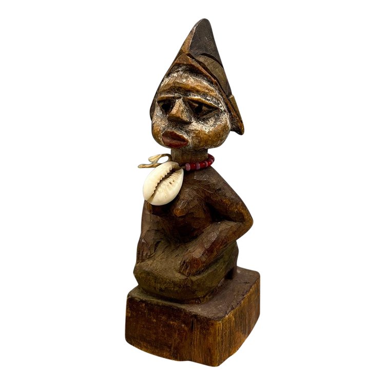 Piccola STATUETTA raffigurante una MATERNITÀ - Cultura Punu, Gabon - 1900 circa