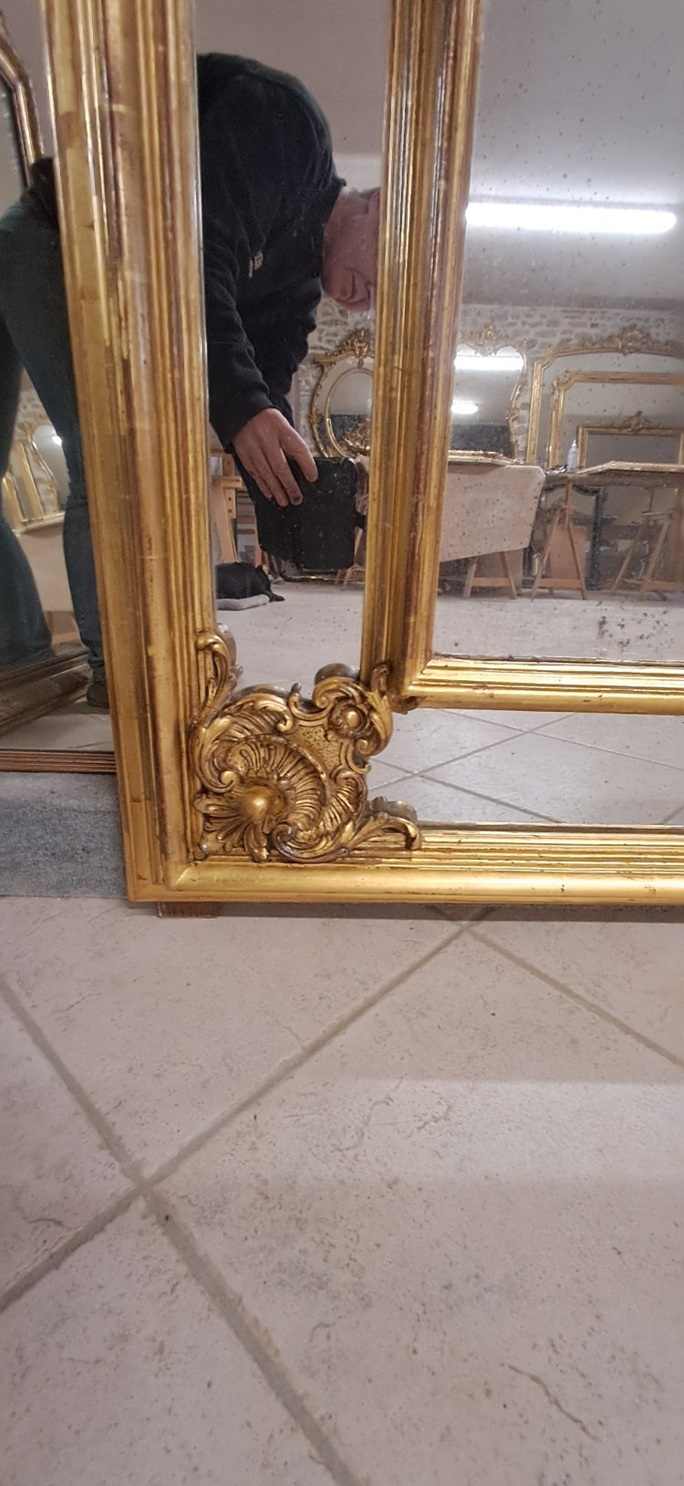 Miroir époque XIX 245 x 145