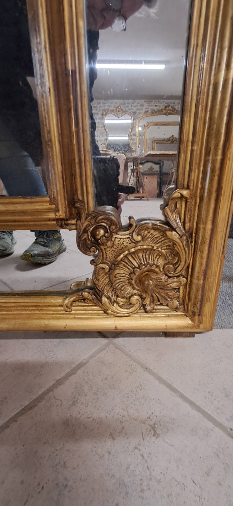 Miroir époque XIX 245 x 145