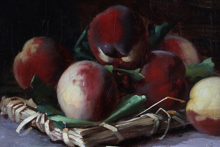 Brunel de NEUVILLE, 88 cm, Still life with fruits, French School