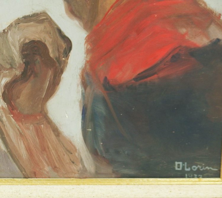 Portrait of a man by D Lorin, 1937